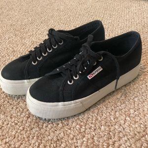 Black Platform Superga Sneaker